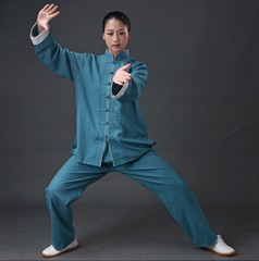 Linen Blend Kung Fu Tai Chi Clothing Martial Arts Clothes Taijiquan Wushu