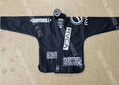 Black Brazilian jiu jitsu uniform RVC A custom made high quality BJJ Gi A3 size