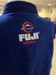 Blue Fuji Jiu Jitsu A3H Top Only Sleeves Altered And Are 22 Inches Long.