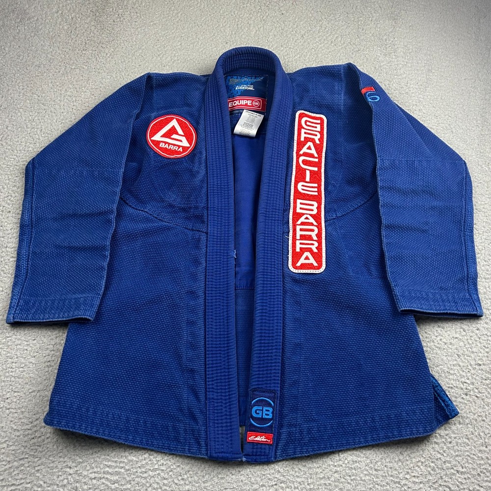 Gracie Barra Kimono Set A0Jacket Pants Jiu jitsu MMA Judo Train Lite Equipe