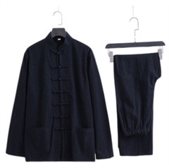 Casual Tang Clothes Tai Chi Uniform Wing Chun Kung fu Suit Soft Cotton Linen