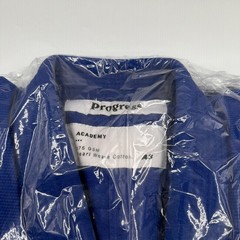 Progress Academy BJJ Gi Blue A3 Pearl Weave New w/ Belt & Bag Men’s Cut