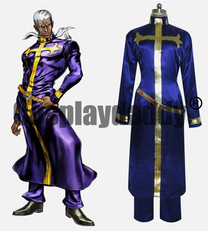 Manga Part 6 Stone Ocean Enrico Pucci Father Pucchi Outfit Cosplay Costume