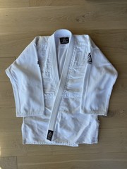 Gracie Jiu-Jitsu Official Cotton Gi Uniform Set White Adult Unisex A3