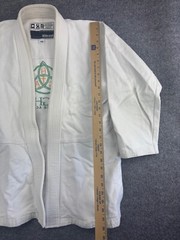 93 Brand Jiu Jitsu Gi Jacket Men’s A2 White MMA Hughes Grappling Academy Logo