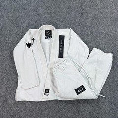 Kingz Gi Jiu Jitsu Uniform Set Mens Small A1 White AOJ Art Of Jiu Jitsu