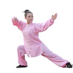 Tai Chi Clothing Cotton Linen Breathable Practice Clothes Women Martial Arts