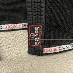 Gracie United Gi Set Adult A3 Black Jiu Jitsu Ripstop MMA Grappling *No Belt