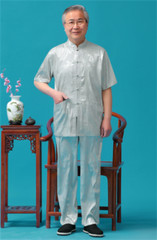 NEW Silk Blend Tang Suit Tai Chi Uniform Kung Fu Martial Arts Wing Chun Clothes