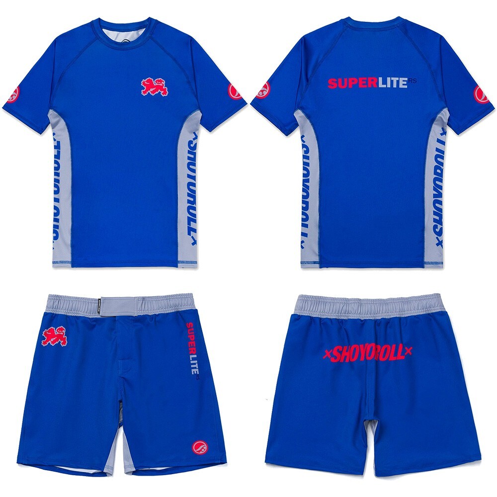 Shoyoroll Batch #145 SuperLite Retro Rash Guard SS & Training Fitted Shorts Set