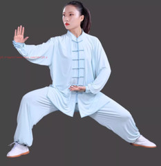 UPF50+Sunscreen Tai chi Uniform Ice Silk Kung fu Suit Martial arts Wing Chun Set