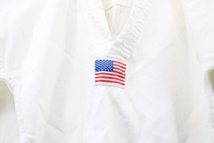 Martial Arts Tunic Pro Force Ancient Ways White Vintage 94009