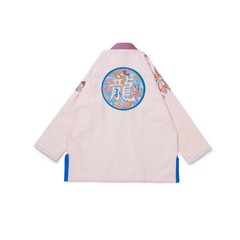 Albino & Preto BJJ Gi Year of the Dragon Noreen Peach Jiu Jitsu Kimono 450GSM