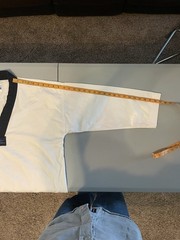 Adidas World Taekwondo Federation Top White 190CM Uniform Long Sleeve Sz 5