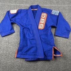 Straight Blast Gym Gi Kids C1 SBG Blue Youth Boys Brazilian Jiu Jitsu Top Only