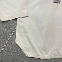 Macho Martial Arts Gi Adult 4 White Popover Top Vintage Jiu Jitsu Taekwondo