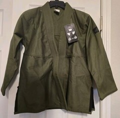 Elite Kids Martial Arts Jiu Jitsu Uniform Gi Top Only Green Size C3 New Tags