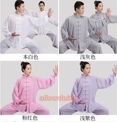 Unisex Cotton Shaolin Tai Chi Uniform Kung Fu Wing Chun Wushu Suit Martial Arts