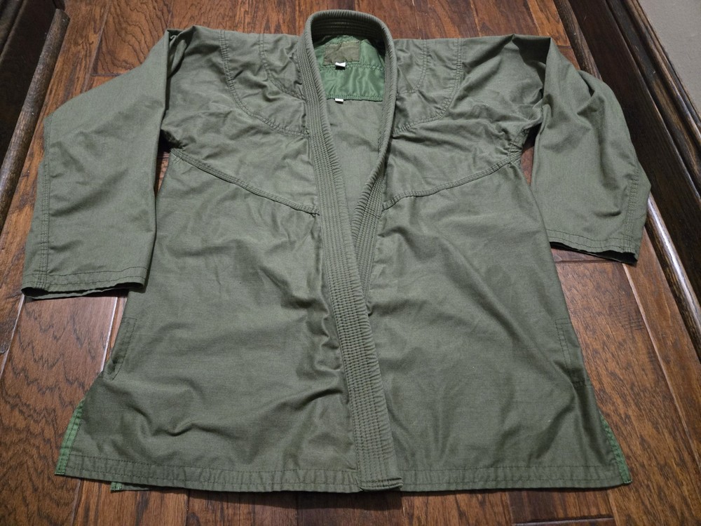 HYPNOTIK Gi Mens Size A3L Green Kimono Jiu Jitsu Uniform Top MMA Heavy Cotton