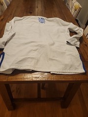 Sanabul Jiu Jitsu Gi And Pants (No Belt) Men’s Size 4A Blue And White 100%…