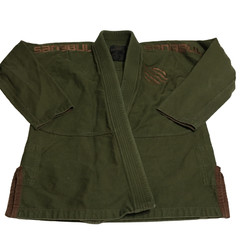 Sanabul BJJ Gi Jacket Kimono Top A1 Green Mens Adult Jiu Jitsu Training