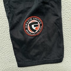 Gracie United Gi Set Adult A3 Black Jiu Jitsu Ripstop MMA Grappling *No Belt