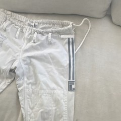 adidas Dojo Jiu-Jitsu Gi Pants White/Gray Stripes Adult Unisex Size M3
