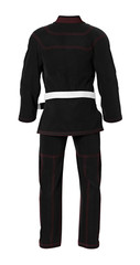 Martial Sports Brazilian Jiu Jitsu Gi Uniform – Black/Red, Free Belt, Free Ship