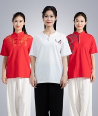 martial arts T-shirt short-sleeved clothing Kung Fu shirt Classic Uniform Kung