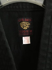 Vintage Martial Arts Uniform KYUKI-DO Black Jacket Pants w/Patches Youth 1/150