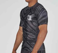 Fuji Battle Flex Lite MMA BJJ Jiu Jitsu Short ShortSleeve SS Rashguard – Black