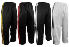 Karate Taekwondo Demo Team Striped Pants Freestyle Competition Martial Arts