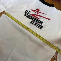 VTG Nike Korea Taekwondo White Karate Kimono Embroidered Swoosh Logo 9/190