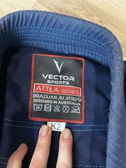 Vector Sports Gear Up Size K2 Brazilian Jiu Jitsu Blue Gi Top Kids *Top Only