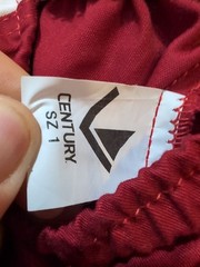 Century Martial Arts Uniform Lot Sz 1 Youth Kids Red Black White Top Pants 2 Set