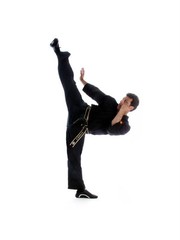 KANKU new Taekwondo V-neck Uniform 8 oz Black and White Color Diamond Fabric WTF