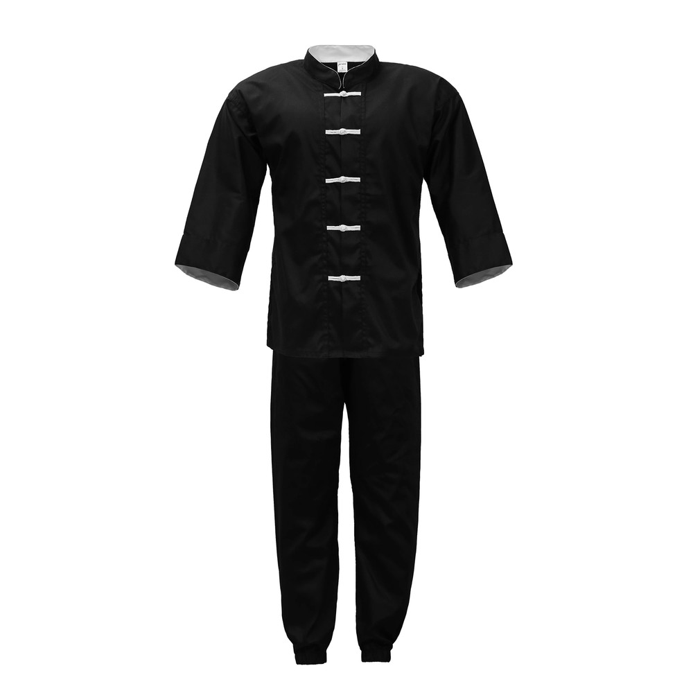 Kung Fu Uniform Black w White Frog Kids Adults Unisex