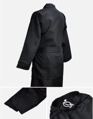 Moospo Taekwondo Open-Style Black Dobok Uniform Women Men