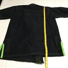 Hawk Jiu-Jitsu BJJ Gi Kids K2 Black Green Stitching Kimono Jacket