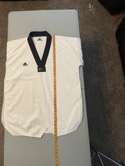 Adidas World Taekwondo Federation Top White 190CM Uniform Long Sleeve Sz 5