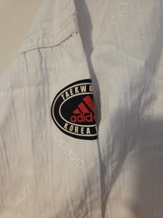 Adidas World Taekwondo Federation Top White 170 CM Uniform Long Sleeve Pullover