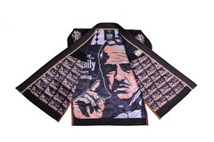 Inner Sublimated Embroidered Brazilian Jiu Jitsu Black (BJJ) GI KIMONO