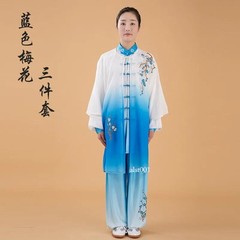 Women Silk Satin Chinese Tai Chi Suit Female Kung Fu Wushu Martial Arts Uniform