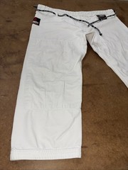 Tatami Nova Jiu Jitsu Gi Men’s Fighter Pants White Sz 40X30 Baggy MMA Wear