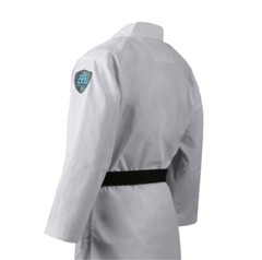 MOOTO Challenger Uniform with White V-Neck WT (World Taekwondo) TKD Dobok