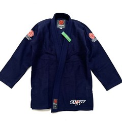 Flow Pro Mens Jui Jitsu Kimono Top Open Front Navy Blue Size A1L / A 1L