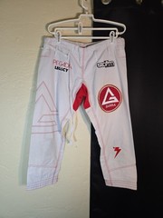 Gracie Barra Equipe Storm White Jiu-Jitsu Gi Pants Only Uniform Size A0 Karate