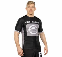 Fuji MMA BJJ Jiu Jitsu ShortSleeve Short Sleeve SS Rashguard – Black / Gray
