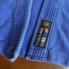 Vulkan Pro Light Jiu Jitsu Gi Jacket Mens Large A2 Blue 100% Cotton Brazil