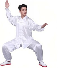 Traditional Long Sleeve Tai Chi Outfit – Unisex Korean Silk Martial Arts Wear